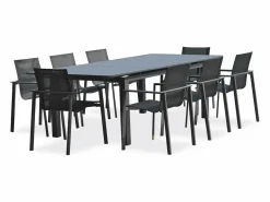 Dcb Garden Comedores De Jardín|Conjunto de comedor de jardín 8 plazas de aluminio