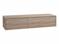 Vente-unique Conjunto de doble lavabo ISAURE 123055 Color natural claro