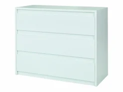 Meublorama Conjunto de dormitorio VERONA: Cama con canapé 160x200 cm, cómoda de 3 cajones, mesitas de noche, armario de 4 puertas, brillante. Blanco Clearance