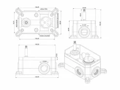 Conjunto de ducha empotrada techo monomando SLIGO oro cepillado Ø 20cm^Valaz Clearance