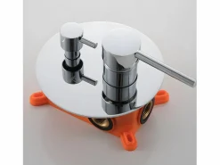 MIRLO Conjunto de ducha empotrada monomando SLIGO cromado Ø 30cm Plateado Best