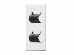 Shower & Design Conjunto de ducha encastrable con grifo mezclador termostático, níquel pulido, TIMAVO Gris Discount