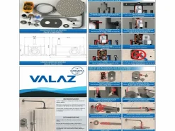 Conjunto de ducha monomando empotrada a techo MILTON cromado 25 cm x 25 cm^Valaz Online