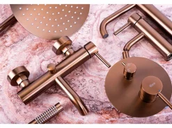 Conjunto De Ducha Y Bañera Eportado Oculto Lungo Brush Copper^Rea Best