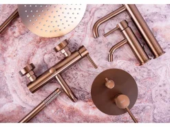 Conjunto De Ducha Y Bañera Eportado Oculto Lungo Brush Copper^Rea Best
