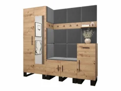Conjunto de guardarropa Artin 13 196/200/46 (Roble/Manila 16)^Abiks Möbel Discount