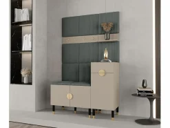 Abiks Möbel Armario De Entrada|Conjunto de guardarropa Palermo 5 200/126/46 (Kashmir/Poso 60)