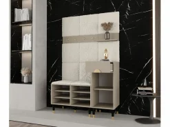 Abiks Möbel Armario De Entrada|Conjunto de guardarropa Palermo 5 200/126/46 (Kashmir/Poso 60)