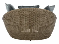 MYLIA Conjunto de jardín completo de resina trenzada natural oscuro - WHITEHEAVEN de Color natural oscuro New