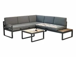 Conjunto de jardín con sofá esquinero 3 + 2 plazas y mesita Eysha^Modus Sofa Clearance