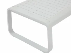 MYLIA Salones De Jardín|Conjunto de jardín de aluminio: 1 sofá de 3 plazas, 2 sillones y 1 mesa de centro - con cojines beige - LOMIA de