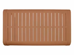 MYLIA Salones De Jardín|Conjunto de jardín de aluminio: 1 sofá de 3 plazas, 2 sillones y 1 mesa baja - Color con cojines beige - LOMIA de