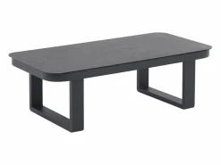 Conjunto de jardín de aluminio y cuerda: un sofá de 3 plazas, 2 sillones y 1 mesa de centro - con cojines beige - HELYSI de^MYLIA New