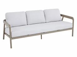 MYLIA Conjunto de jardín de aluminio: un sofá de 3 plazas, 2 sillones y una mesa de centro - - ZAYORA de Topo Hot