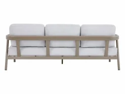 MYLIA Conjunto de jardín de aluminio: un sofá de 3 plazas, 2 sillones y una mesa de centro - - ZAYORA de Topo Hot