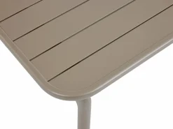 MYLIA Conjunto de jardín de aluminio: un sofá de 3 plazas, 2 sillones y una mesa de centro - - ZAYORA de Topo Hot
