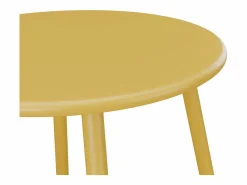 Conjunto de jardín de metal - 2 sillones bajos y una mesa auxiliar - Amarillo - MIRMANDE^MYLIA