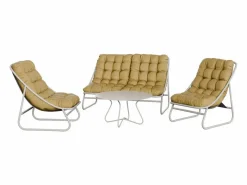 Conjunto de jardín FORMENTERA 4 plazas Mostaza Outlet