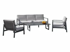 Conjunto de jardín ONIX 4 piezas Antracita Gris Best