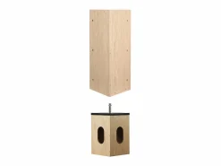 Mueble De Aseo|Conjunto de lavabo de esquina suspendido SKINO con mueble con espejo