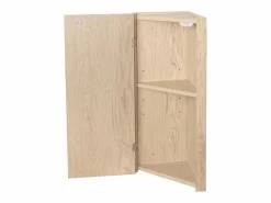 Mueble De Aseo|Conjunto de lavabo de esquina suspendido SKINO con mueble con espejo