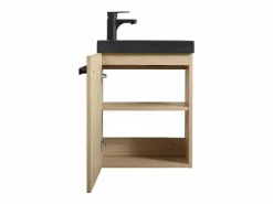 Conjunto de lavabo de pared Nevada con grifo negro^ New