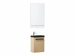 Mueble De Aseo|Conjunto de lavabo de pared Nevada con espejo y estante