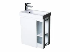 Conjunto de lavabo HAMPTON con grifo cromado y espejo^ Clearance