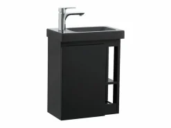 Conjunto de lavabo HAMPTON con almacenaje lateral y grifo^ Hot
