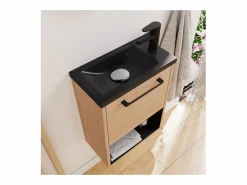 Mueble De Aseo|Conjunto de lavabo NIKA con nicho y estante de espejo