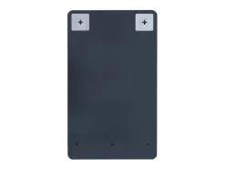 Conjunto de lavabo NOVA de metal y madera con grifería negra y estante de espejo Negro Discount
