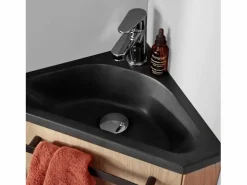 Mueble De Aseo|Conjunto de lavabo y grifería de esquina SKINO