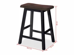Conjunto de mesa alta de cocina 3 piezas MDF^vidaxl New