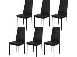 vidaxl Mesa Alta|Conjunto de mesa de comedor siete piezas