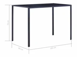 vidaxl Mesa Alta|Conjunto de mesa y sillas de comedor 5 piezas