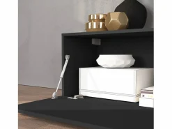 Mueble Tv|Conjunto de mueble de TV Chronos en antracita mate y roble 190/350x40 cm
