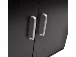 vidaxl Conjunto de mueble y lavabo 3 piezas Negro Clearance