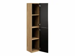 Conjunto de muebles con doble lavabo 120cm 4 cajones y columna Elora y madera Cloud^Petits-Meubles Best