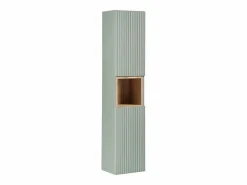 Conjunto de muebles con lavabo individual encastrado 80cm 2 cajones y columna Jade y Madera^Petits-Meubles Online