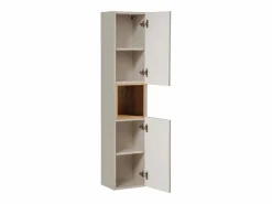 Conjunto de muebles con lavabo individual 100cm cesto ropa y columna Manoa Cachemira y madera^Petits-Meubles Clearance