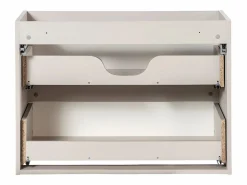 Petits-Meubles Conjunto de muebles con lavabo individual encastrado 80cm 2 cajones y columna Riva Cachemira y Madera Beige Online