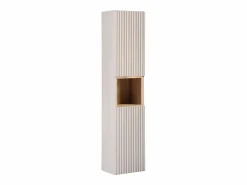 Petits-Meubles Conjunto de muebles con lavabo individual encastrado 80cm 2 cajones y columna Riva Cachemira y Madera Beige Online