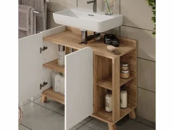 Conjunto de muebles de baño sonoma/blanco 80x35x65 karen^Vicco Best