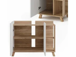 Conjunto de muebles de baño sonoma/blanco 80x35x65 karen^Vicco Best