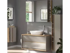 Vicco Conjunto de muebles de baño cachemira 100x45x50 edelin Beige