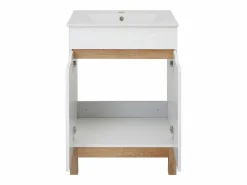 Conjunto De Baño|Conjunto de muebles de baño s de 60 cm. Armario con lavabo. Colgador para fregona. Armario con espejo Spek.