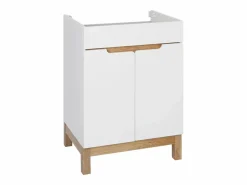 Conjunto De Baño|Conjunto de muebles de baño s de 60 cm. Armario con lavabo. Colgador para fregona. Armario con espejo Spek.