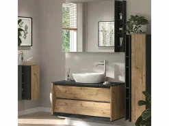 Vicco Conjunto De Baño|Conjunto de muebles de baño antracita/artisan 100x45x50 edelin