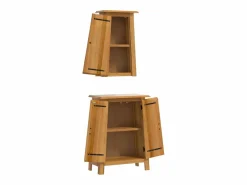 vidaxl Estantería Sobre Inodoro|Conjunto de muebles de baño 2 piezas madera maciza de pino