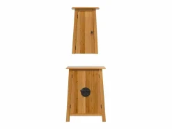 vidaxl Estantería Sobre Inodoro|Conjunto de muebles de baño 2 piezas madera maciza de pino